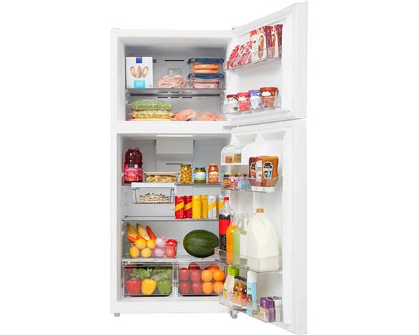 21' Refrigerator With Top Freezer White second view