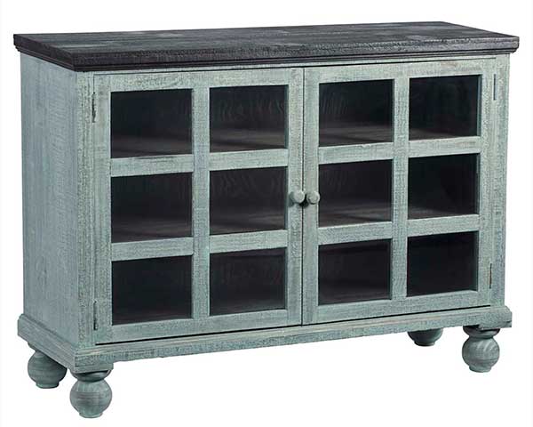 Casual Brazilian Pine Display Cabinet TV Stand 46"