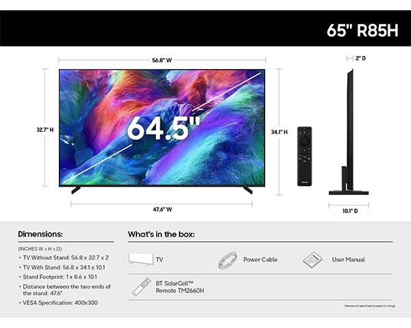 65" Micro RGB 4K Smart TV second view