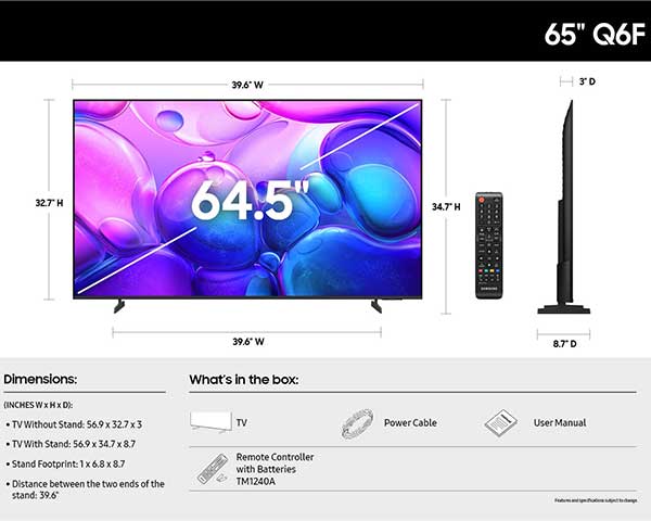65" QLED 4K Smart TV second view