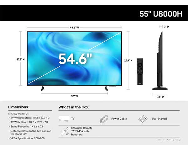 55" LED 4K Smart TV second view
