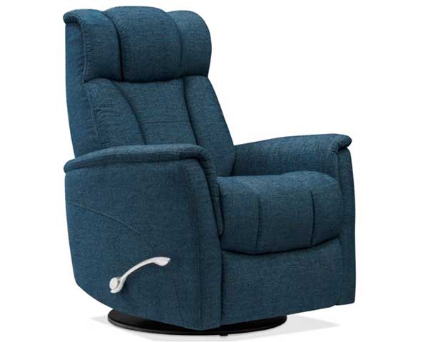 Dark Teal Recliner That Swivels & Glides second view