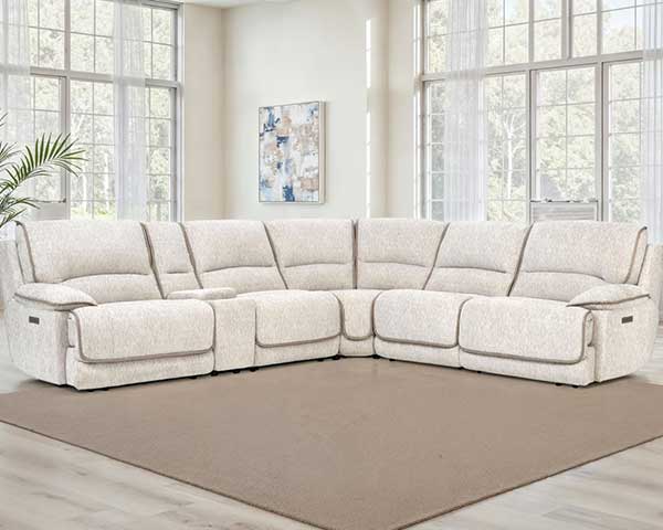 6 Piece Sectional That Reclines Power Gray