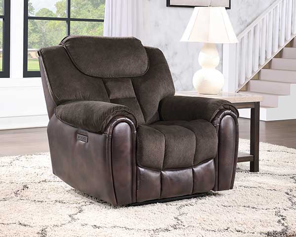 Dark Brown Power Recliner