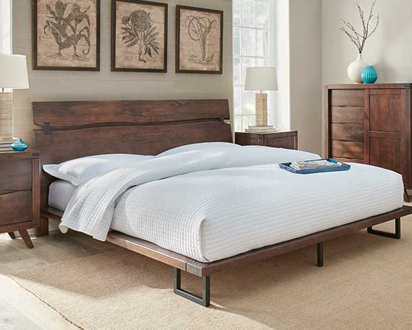 Queen Modern Furniture Rustic Bedroom Set