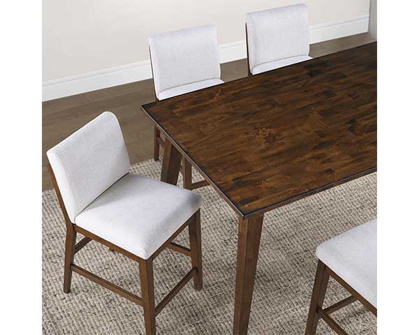 Rectangle Dining Table With 4 Chairs Brown second view
