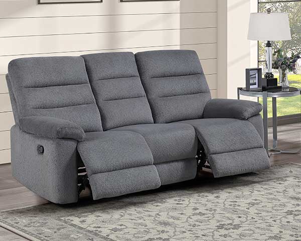Sofa That Reclines & Glides Grey second view