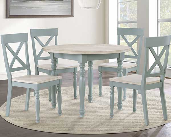 Round Dining Table With 4 Chairs Green