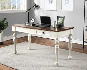 Desk With Lift Top Ivory-Mocha