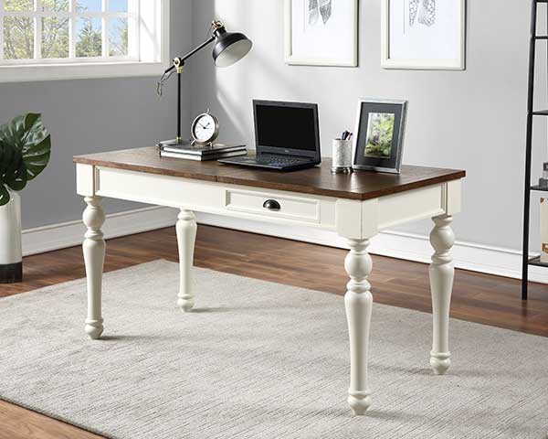 Desk With Lift Top Ivory-Mocha Desk With Lift Top Ivory-Mocha