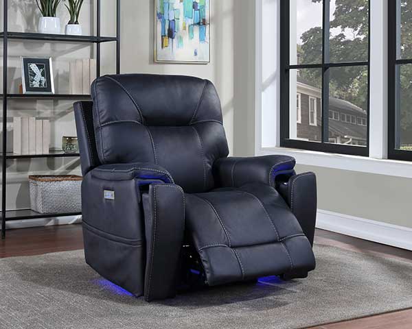 Ocean Blue Power Recliner