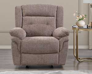 rent to own Recliner Glider Brown in Lawrence, KS.