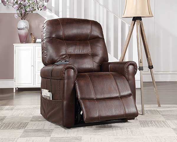 Power Lift Recliner With Dual Motor Walnut