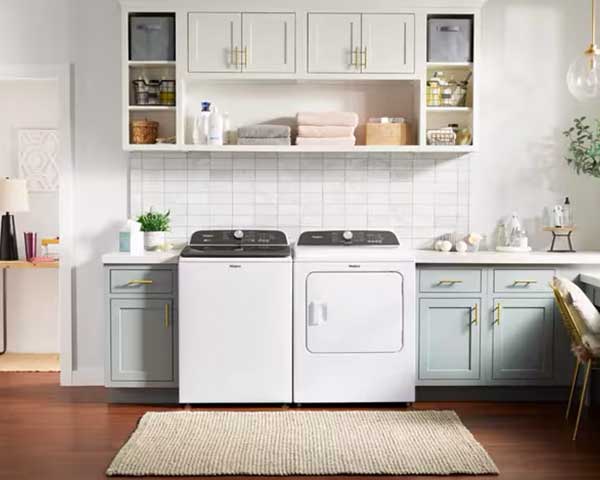 White Electric Dryer HE 7' second view