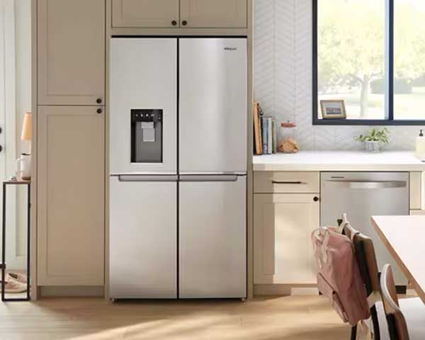 Stainless 4 Door Refrigerator 19.4'