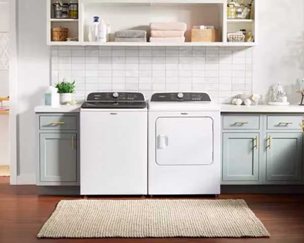 White Top Load Washer With Removable Agitator 4.7' second view